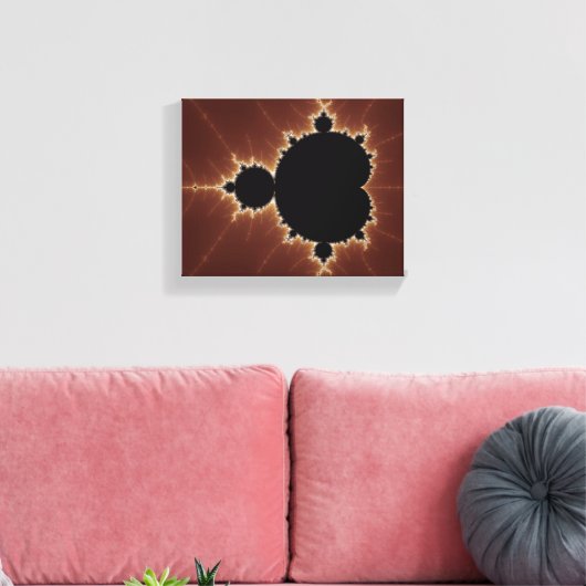 Subtle Power Fractal Canvas Afdruk (Insitu (Woonkamer))
