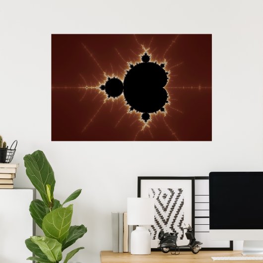 Subtle Power Fractal Poster (Thuiskantoor)