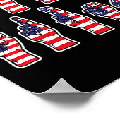 Subtle Resist Trump Asl Sign Language 4th Of July Poster (Hoek)