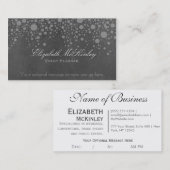 Subtle Retro Chalkboard met sterren Visitekaartje (Voorkant / Achterkant)