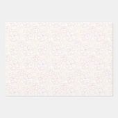 Subtle romantic outline floral design. wrapping pa inpakpapier vel (Voorkant)