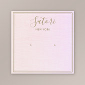 Subtle roze ombre Stud Earring Display Vierkante Visitekaartjes