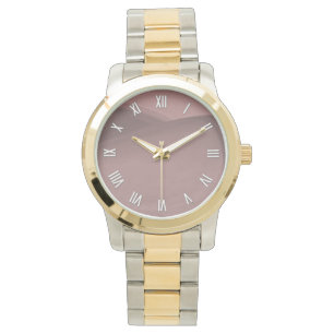Subtle Sangria Roman Numerals Horloge