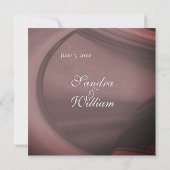 Subtle Sangria Wedding Invitation Kaart (Achterkant)