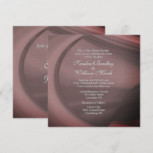 Subtle Sangria Wedding Invitation Kaart