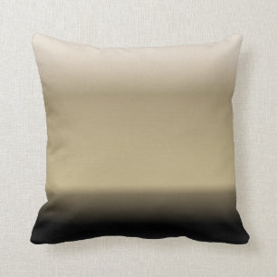 Subtle Shades of Beige to Black Ombre Gradient Kussen