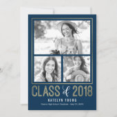 Subtle Shine EDITABLE COLOR Afstuderen Card Kaart (Voorkant)