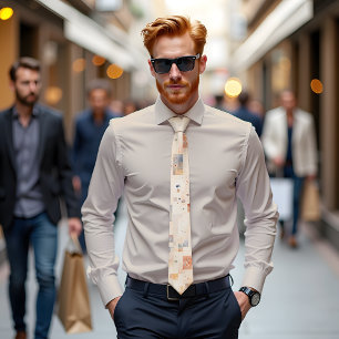 Subtle Spectrum Abstract Art Stropdas