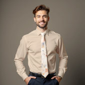 Subtle Spectrum Abstract Art Stropdas