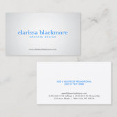 SUBTLE SPOTLIGHT No. 1 Designer Visitekaartje (Voorkant / Achterkant)