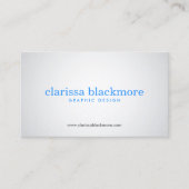 SUBTLE SPOTLIGHT No. 1 Designer Visitekaartje (Voorkant)