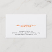 SUBTLE SPOTLIGHT No. 3 Designer Visitekaartje (Achterkant)