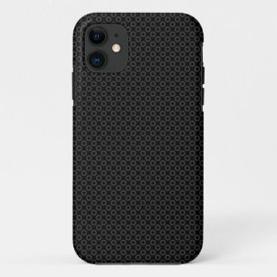 Subtle Spots - Donkergrijs op zwarte iPhone draagt Case-Mate iPhone Case