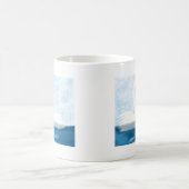 Subtle Swans in Love (hartvormen) Art Gifts Koffiemok (Center)