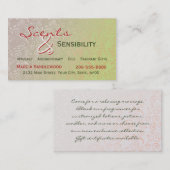 Subtle Swirls Visitekaartje (Voorkant / Achterkant)