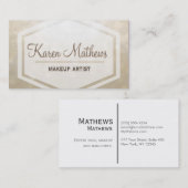 Subtle Tan Glitter Visitekaartje (Voorkant / Achterkant)