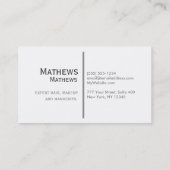 Subtle Tan Glitter Visitekaartje (Achterkant)