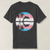 Subtle Transgender Pride Sunset, Trans Flag, Pride T-shirt (Design voorkant)