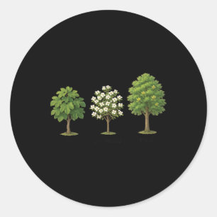 Subtle Tree Anti Trump Shirt Tree Figs Dogwood Tul Ronde Sticker