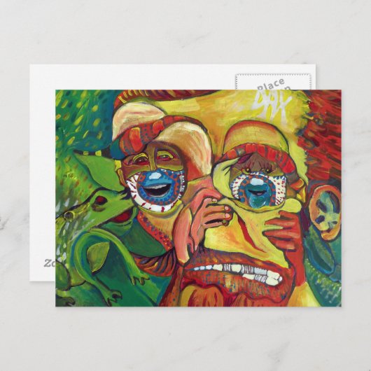 Subtle Vincent Van Gogh Briefkaart voor optische i (Voorkant / Achterkant)