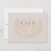 Subtle Waterverf Floral Wedding RSVP Kaart (Voorkant)