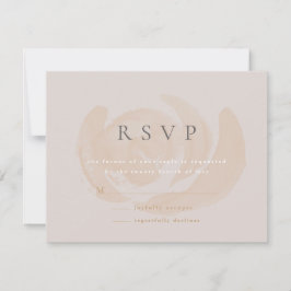 Subtle Waterverf Floral Wedding RSVP Kaart