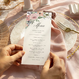 Subtle Waterverf Rozen | Weduwen Menu