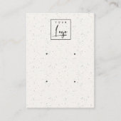 Subtle White Ceramic Texture 2 Earing Display Logo Visitekaartje (Voorkant)