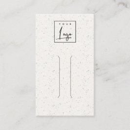 Subtle White Ceramic Texture Hair Pin Display Logo Visitekaartje