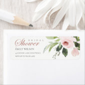 SUBTLE ZACHTE ZWART PINK ROSE VRIJGEZELLENFEEST AD ETIKET (Insitu)