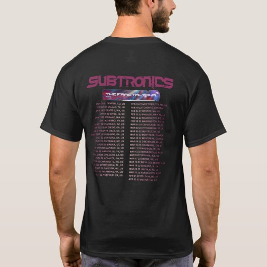 SUBTRONICA, DE, FRACTALE, T-SHIRT (Achterkant)