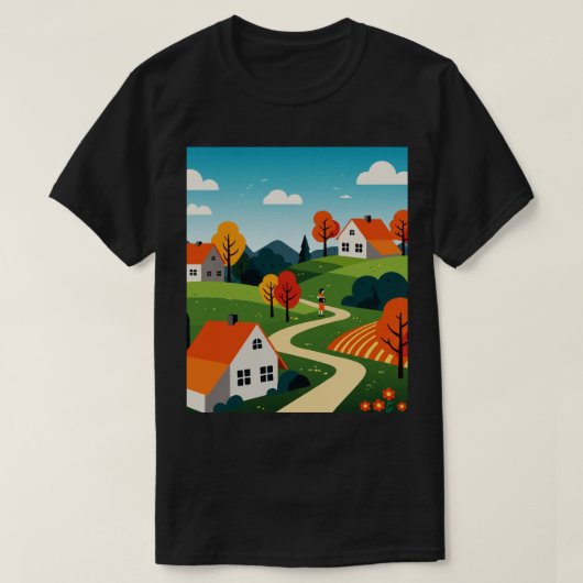 Suburban neighborhood  t-shirt (Design voorkant)