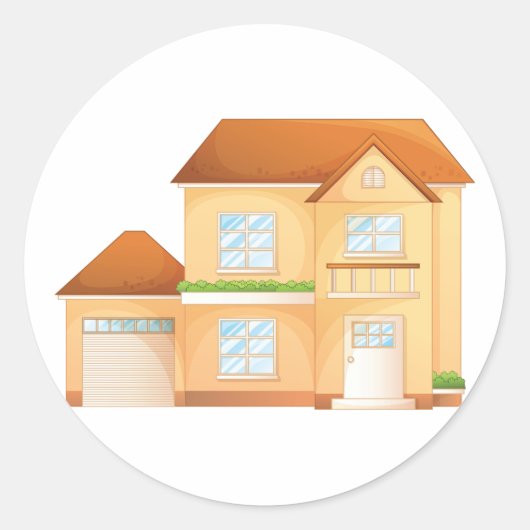 Suburbane Huis Stickers (Voorkant)