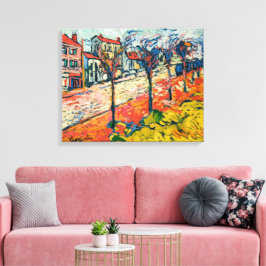 suburbane landschap | Maurice de Vlaminck | Canvas Afdruk