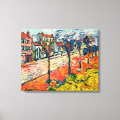 suburbane landschap | Maurice de Vlaminck | Canvas Afdruk (Voorkant)