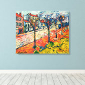 suburbane landschap | Maurice de Vlaminck | Canvas Afdruk (Insitu (Houten vloer))