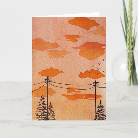 suburbane zonsondergang (Voorkant)