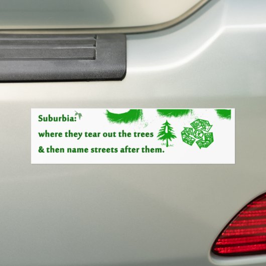 Suburbia Bumpersticker (Op auto)