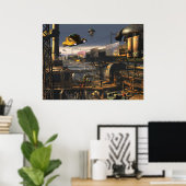 Suburbs 2100 - toekomstige stadsafdrukken poster (Thuiskantoor)