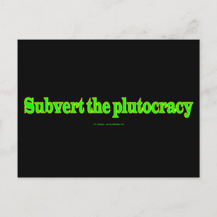 SubvertPlutocratie Briefkaart