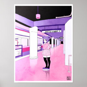 Subway afdrukken poster