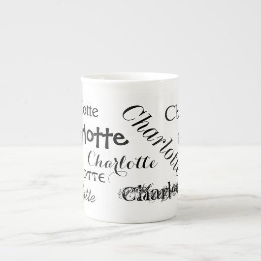 Subway Art Name Bone China Specialty Mok (Voorkant)