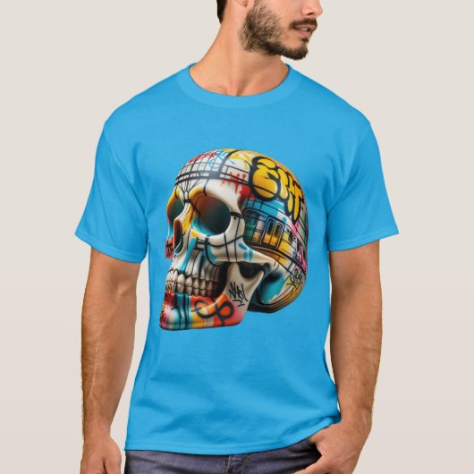 Subway Art Skull T-shirt (Voorkant)