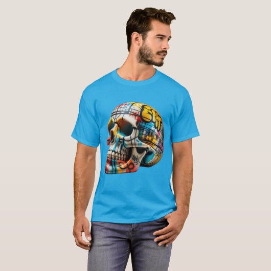Subway Art Skull T-shirt (Voorkant volledig)