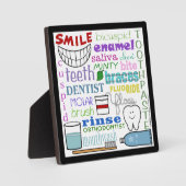Subway Art voor tandheelkundige termen Fotoplaat (Voorkant)