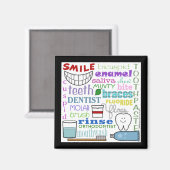 Subway Art voor tandheelkundige termen Magneet (Voorkant / Achterkant)