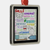 Subway Art voor tandheelkundige termen Metalen Ornament (Rechts)
