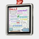 Subway Art voor tandheelkundige termen Metalen Ornament (Links)