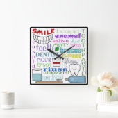 Subway Art voor tandheelkundige termen Vierkante Klok (Huis)