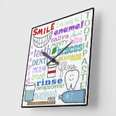 Subway Art voor tandheelkundige termen Vierkante Klok (Hoek)